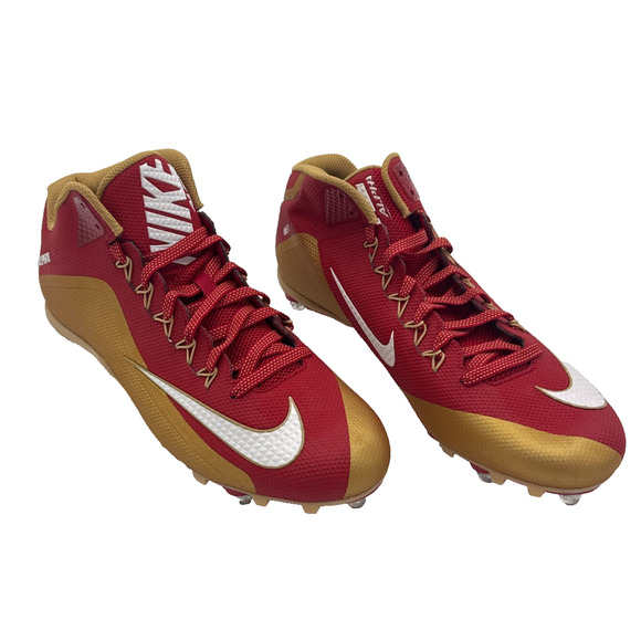 Nike Alpha Menace Elite 2 Football Cleats Red Gold Size 13 - Picture 1 of 3
